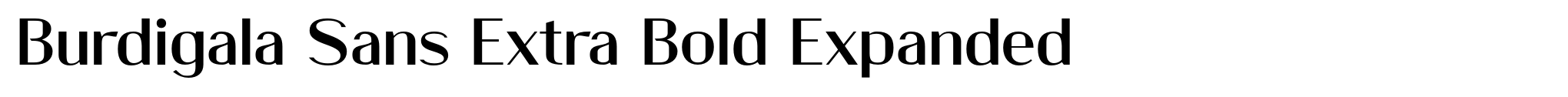 Burdigala Sans Extra Bold Expanded image
